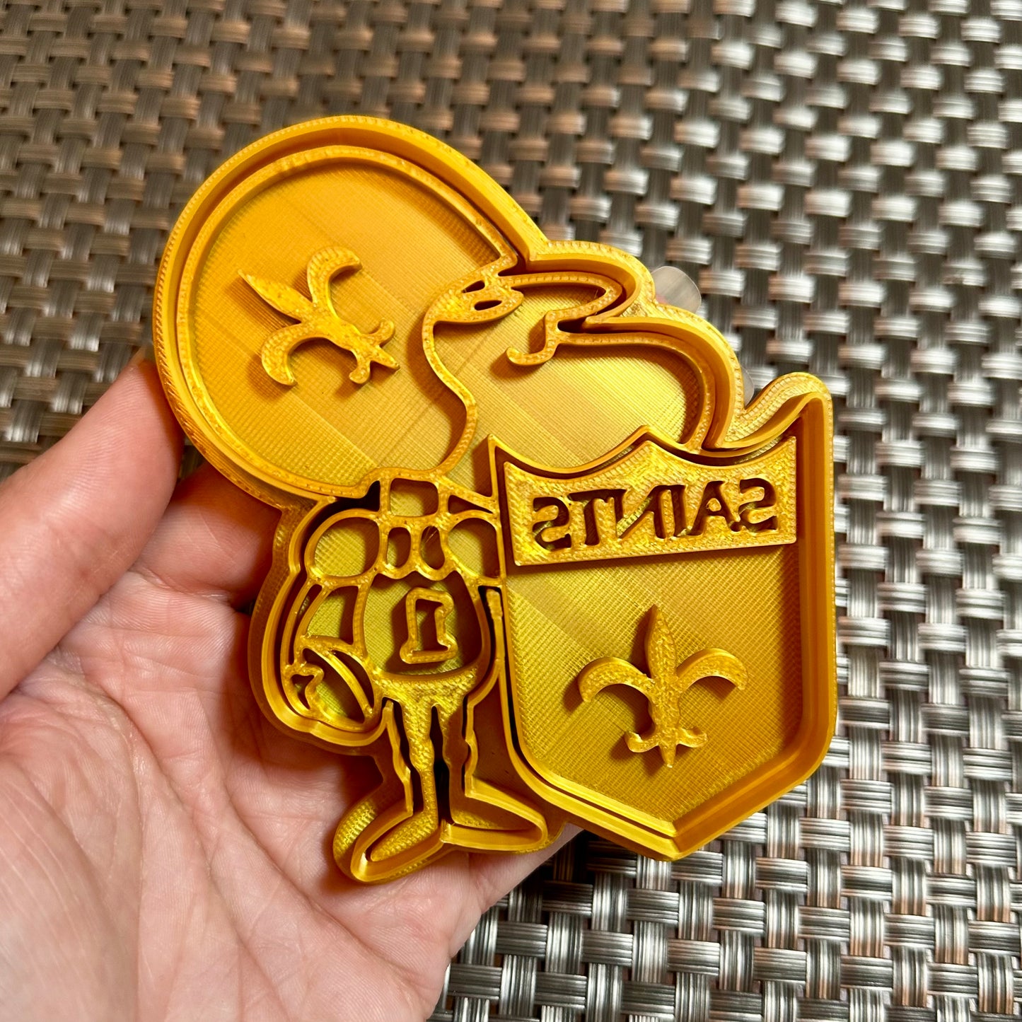 Sir Saint - Custom 3D Printed Cookie Cutter + Stamp Combo