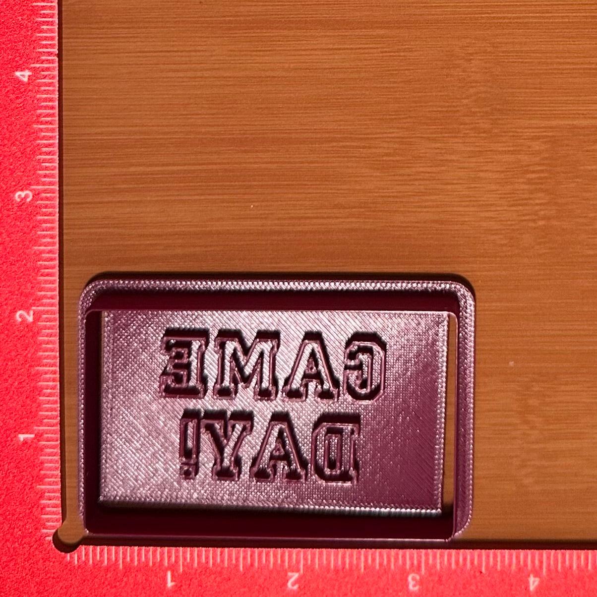 Game Day! - Custom 3D Printed Cookie Cutter + Stamp Combo