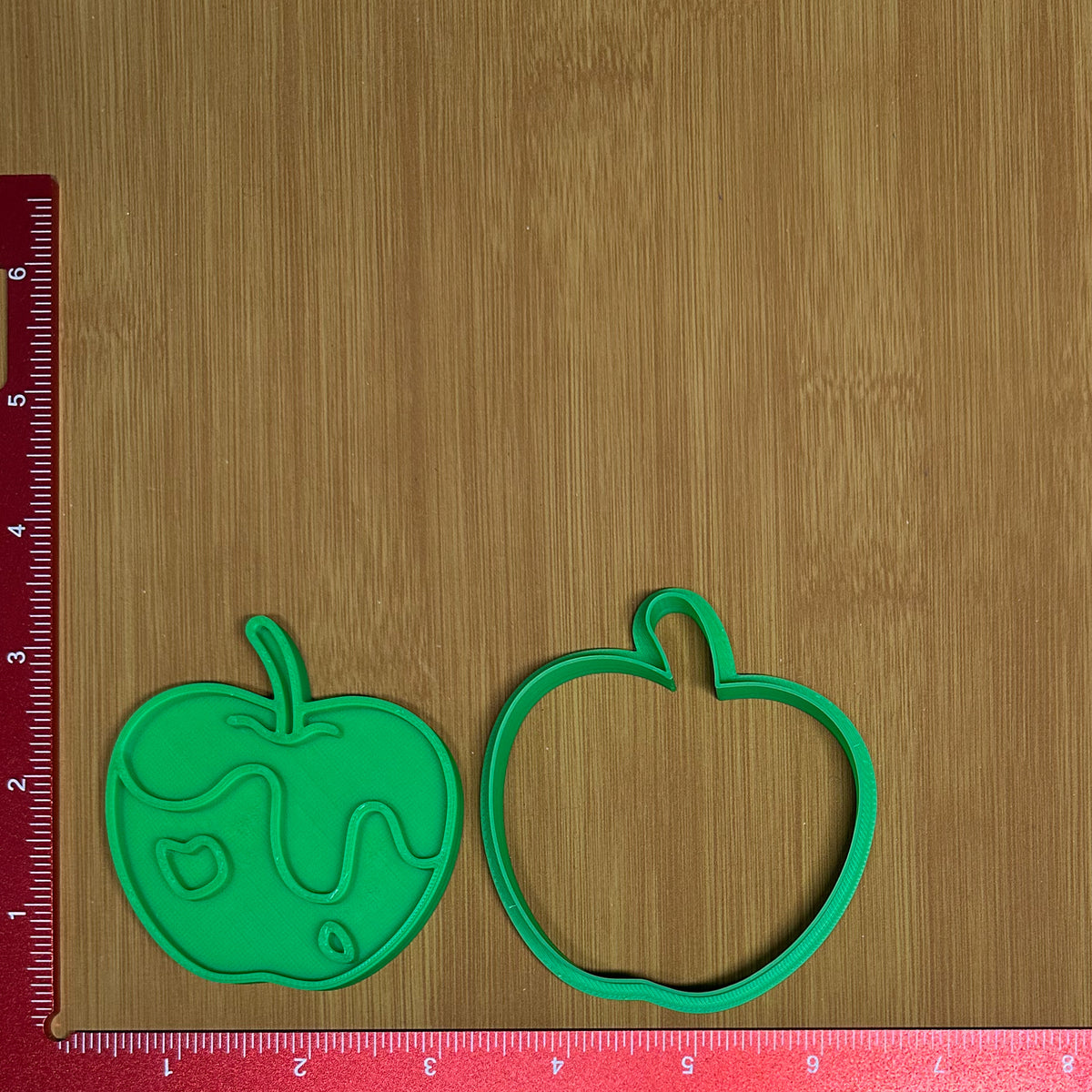 Poison Apple - Custom 3D Printed Cookie Cutter + Stamp Combo