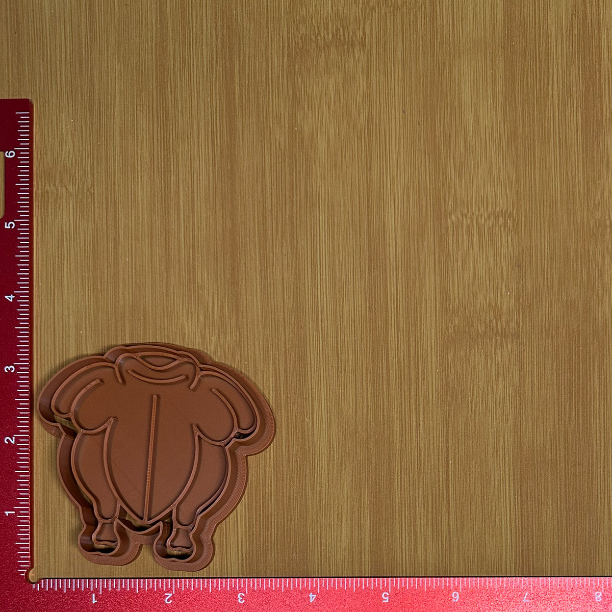 Turkey - Custom 3D Printed Cookie Cutter + Stamp Combo