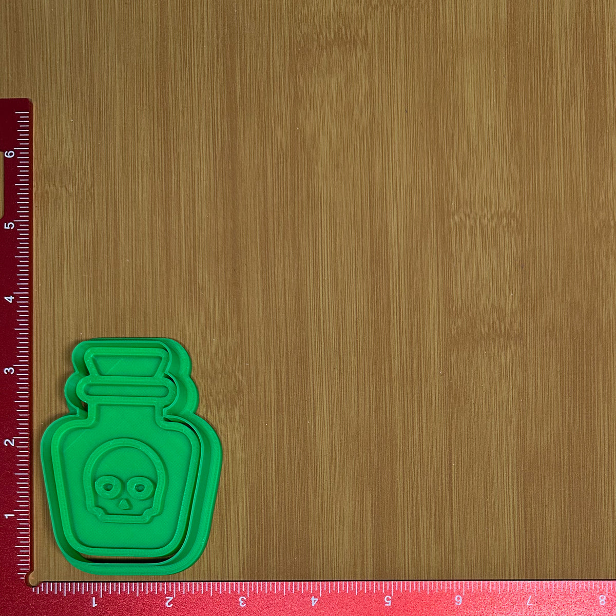 Poison Vial - Custom 3D Printed Cookie Cutter + Stamp Combo