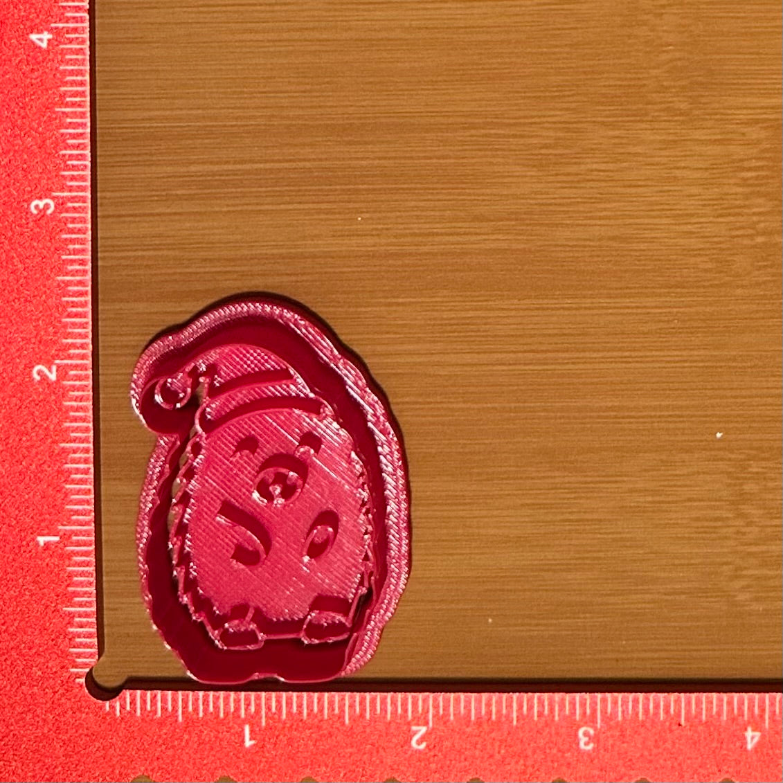 Christmas Hedgehog - Custom 3D Printed Cookie Cutter + Stamp Combo