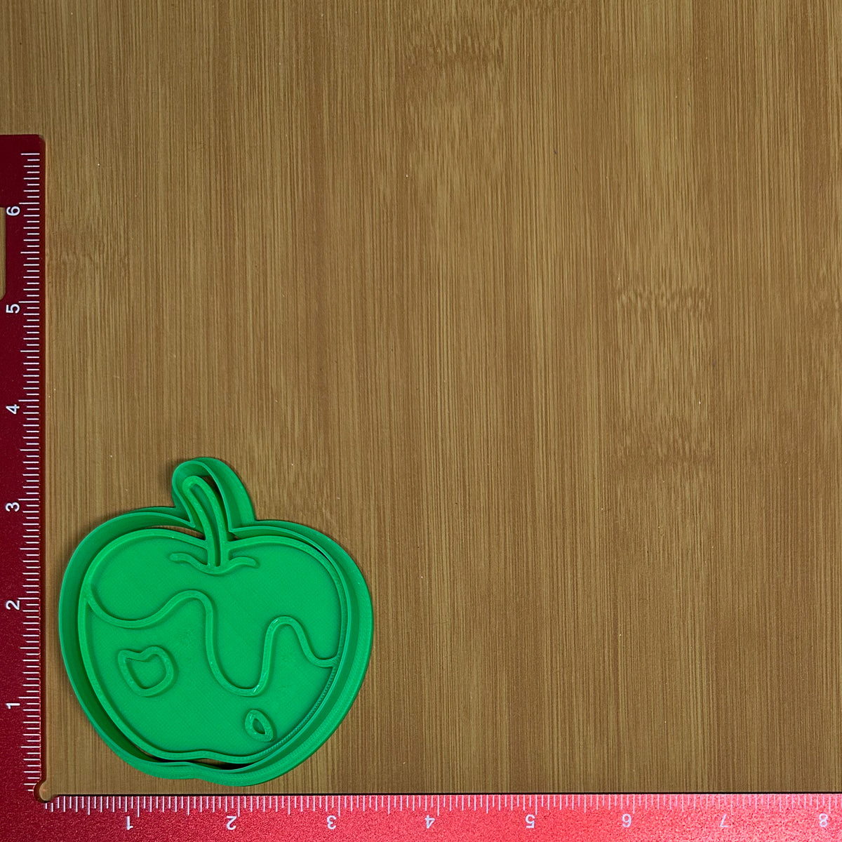 Poison Apple - Custom 3D Printed Cookie Cutter + Stamp Combo