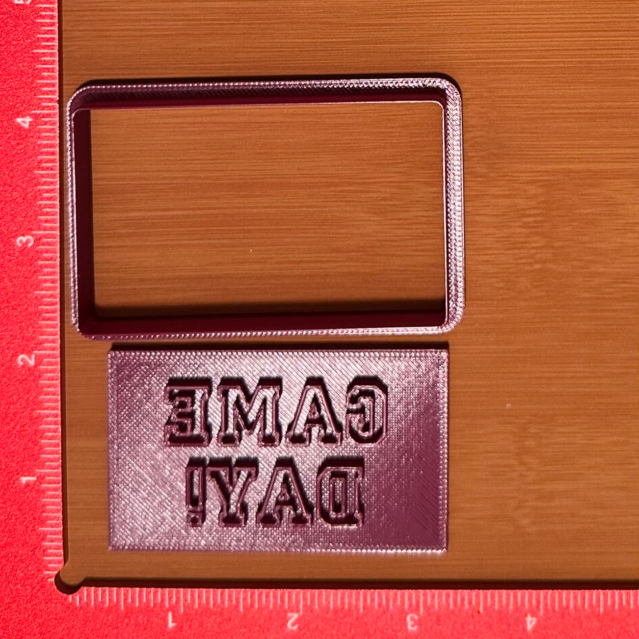 Game Day! - Custom 3D Printed Cookie Cutter + Stamp Combo