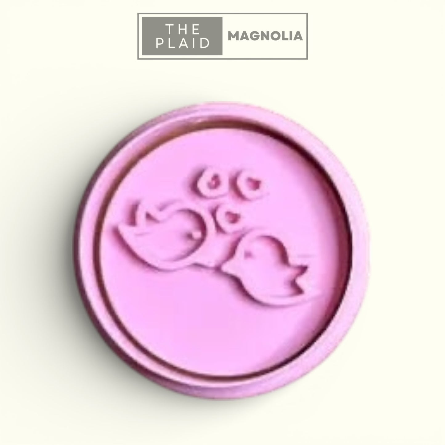 Love Birds - Custom 3D Printed Cookie Cutter + Stamp Combo