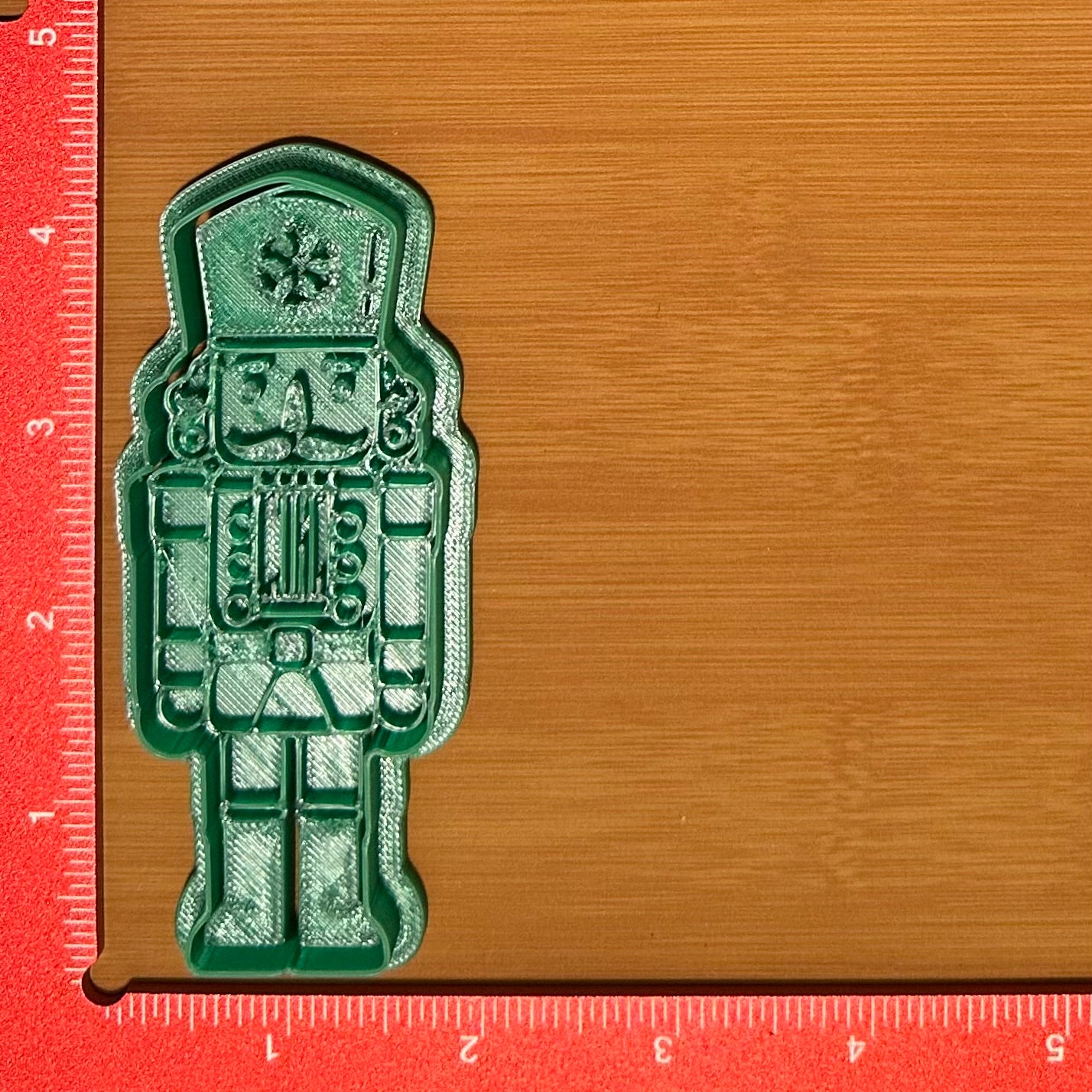 Nutcracker with Snowflake Hat - Custom 3D Printed Cookie Cutter + Stamp Combo