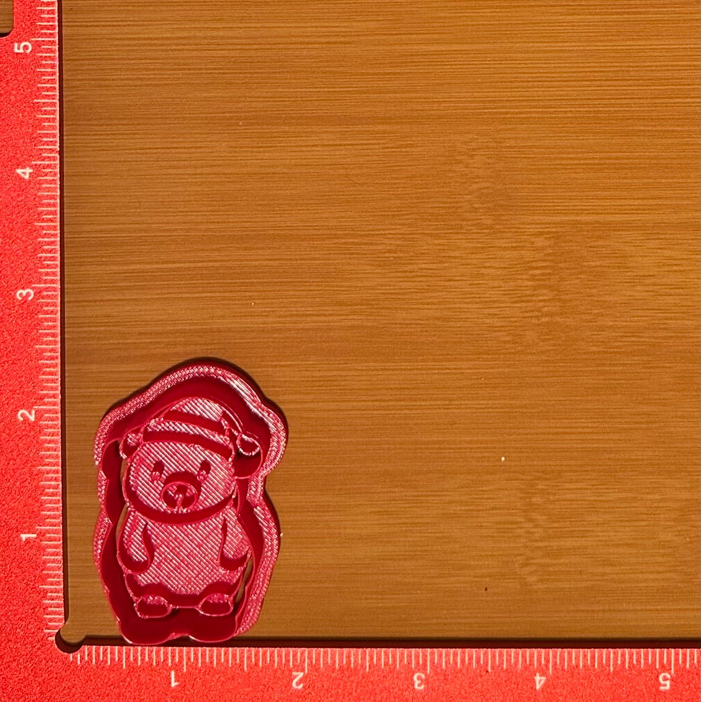 Christmas Bear - Custom 3D Printed Cookie Cutter + Stamp Combo