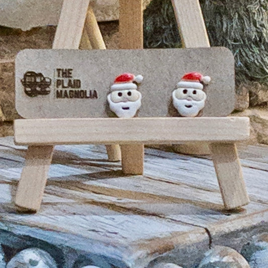 Santa Face Studs