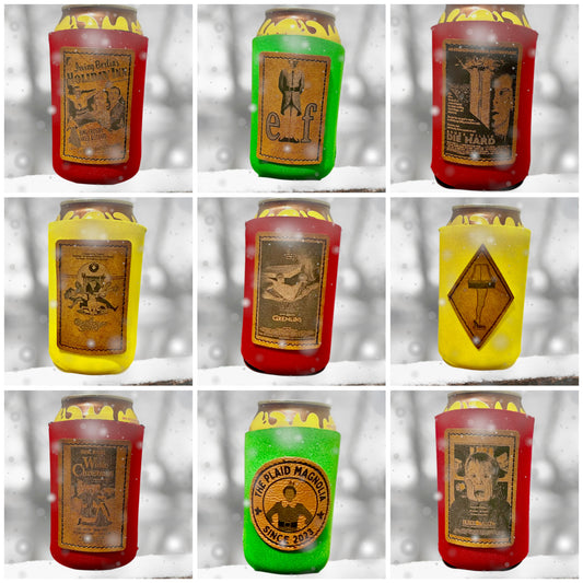 Vintage Christmas Movie Poster Koozies