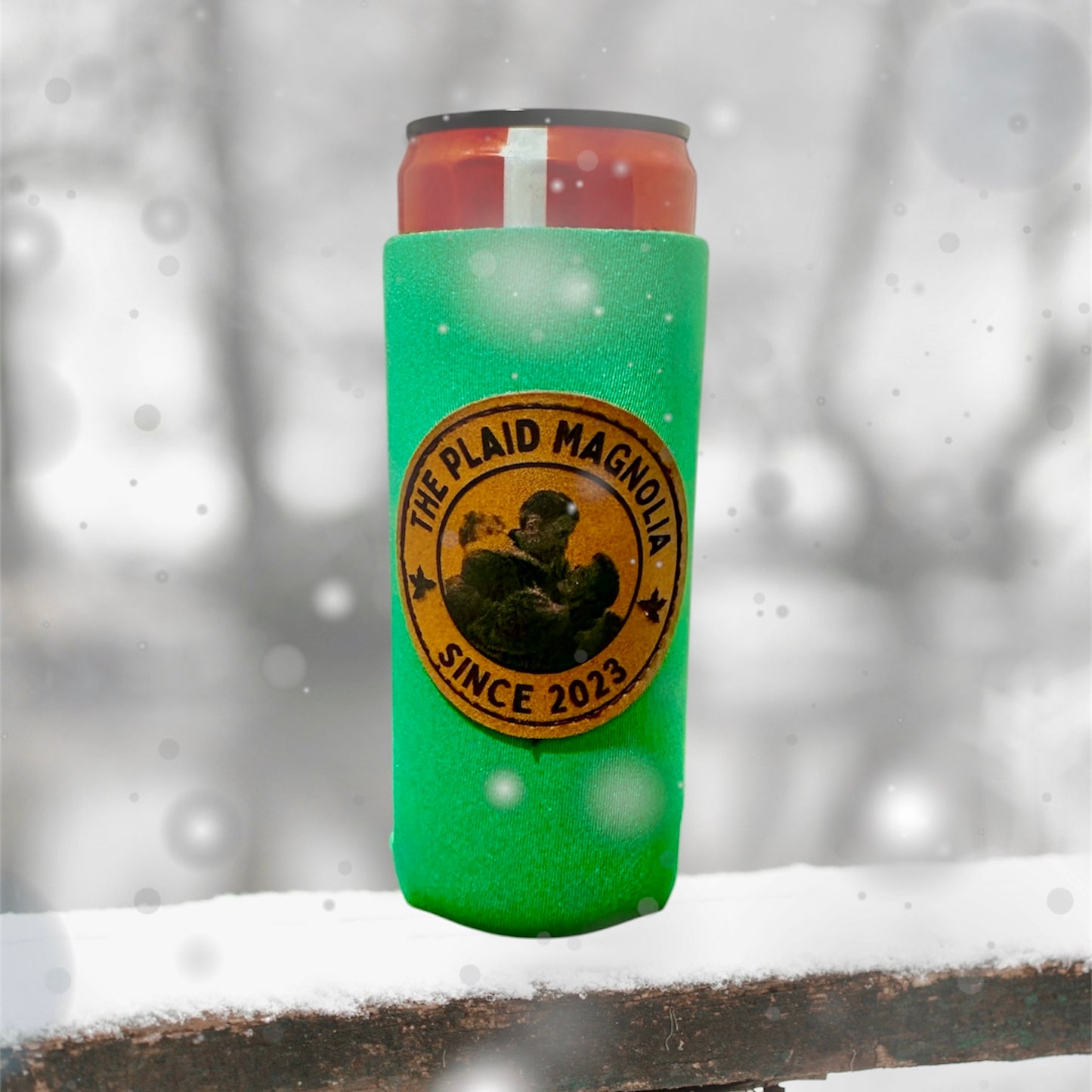 Vintage Christmas Movie Poster Slim Koozies