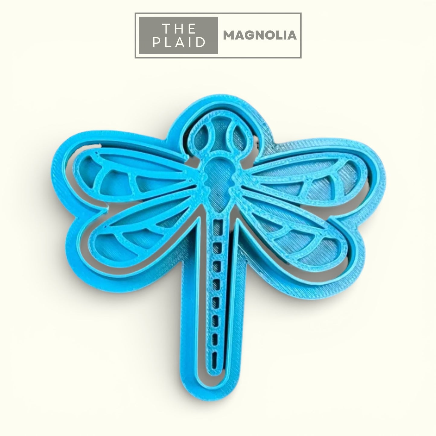 Dragonfly - Custom 3D Printed Cookie Cutter + Stamp Combo