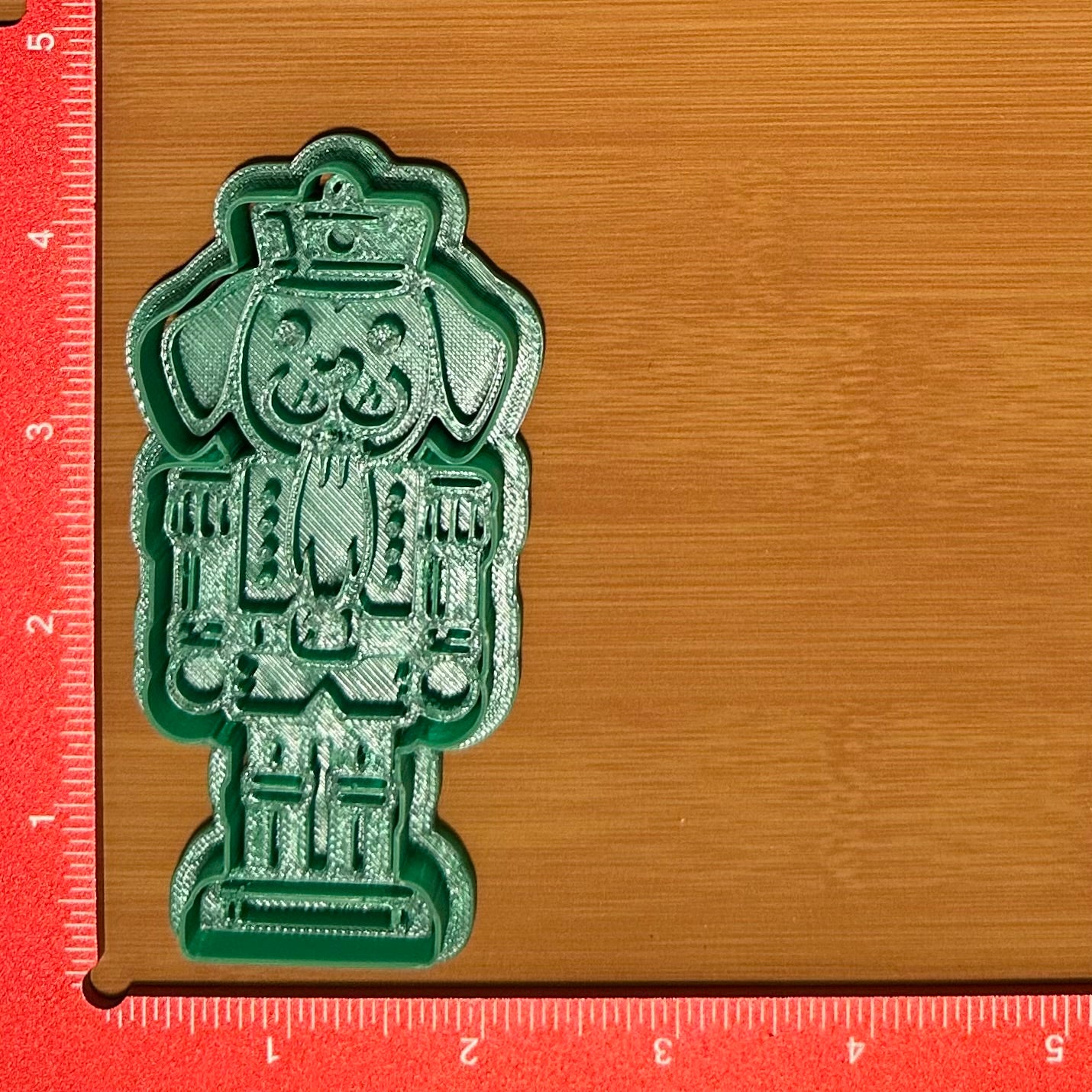 Nutcracker with Dog Head - Custom 3D Printed Cookie Cutter + Stamp Combo