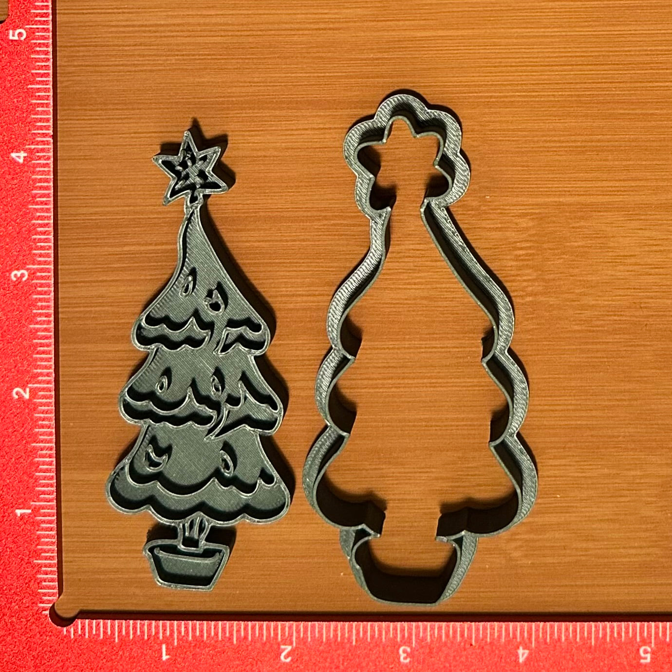 Whimsical Tree - Custom 3D Printed Cookie Cutter + Stamp Combo