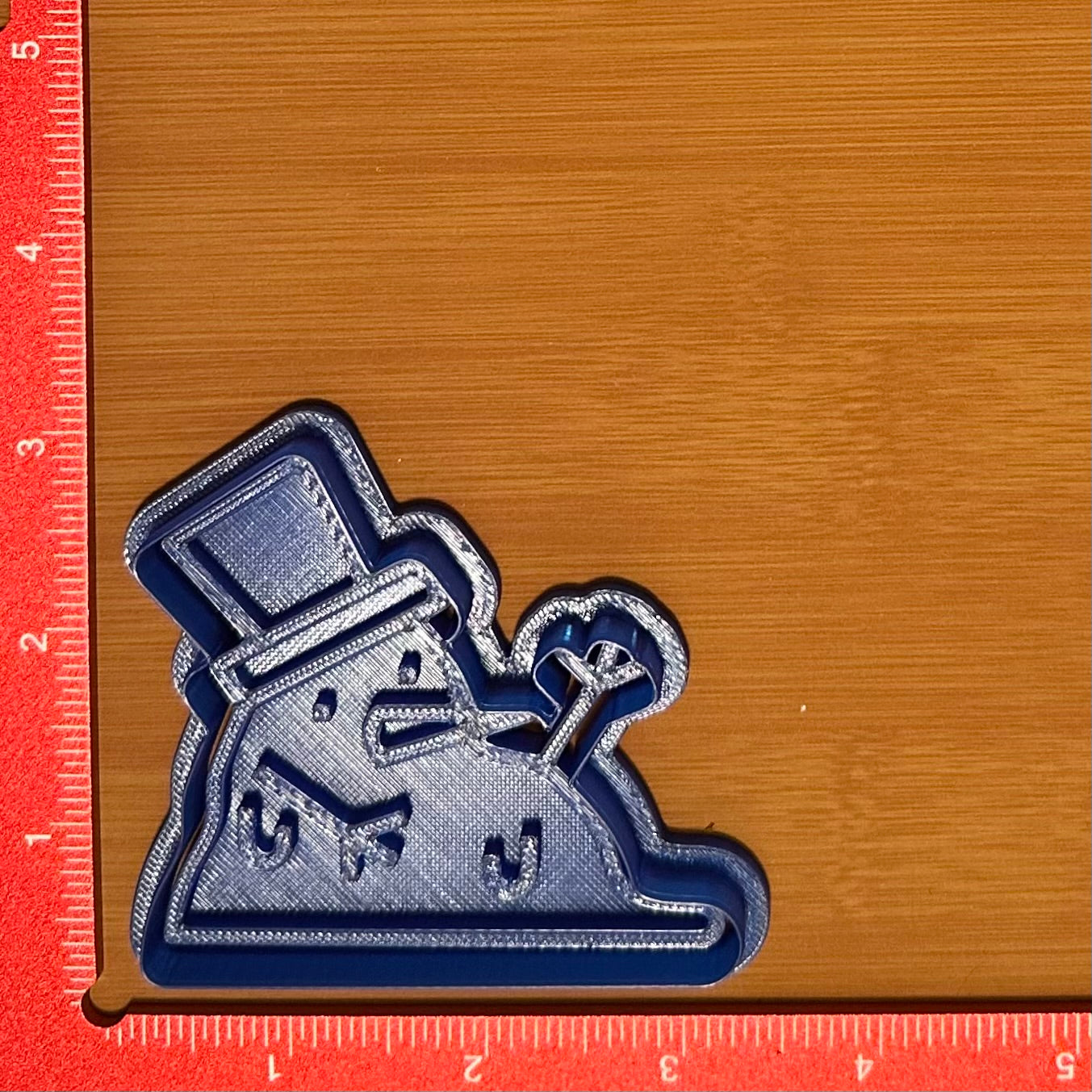 Melting Snowman - Custom 3D Printed Cookie Cutter + Stamp Combo