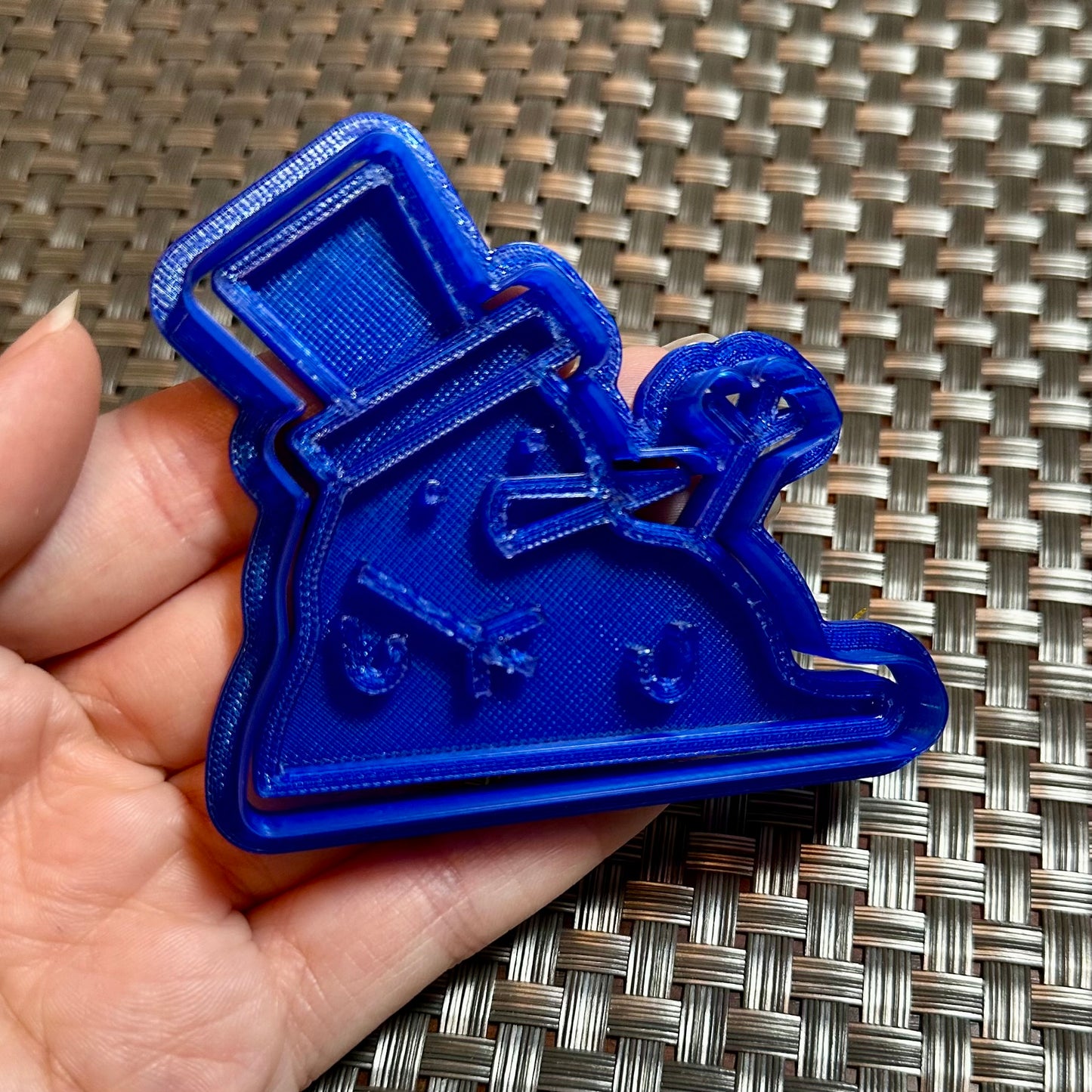 Melting Snowman - Custom 3D Printed Cookie Cutter + Stamp Combo