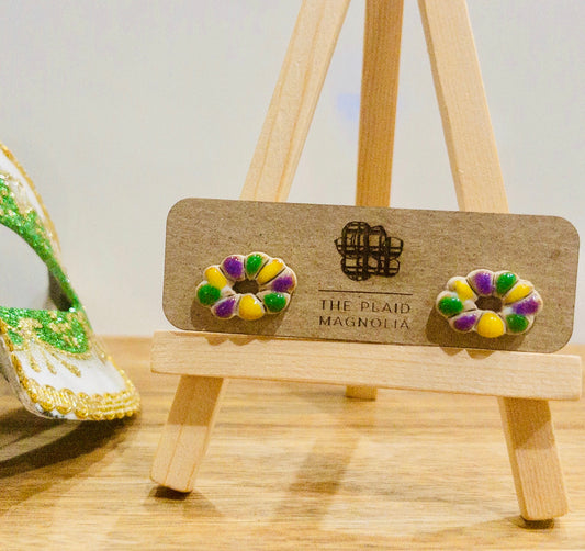 King Cake Studs