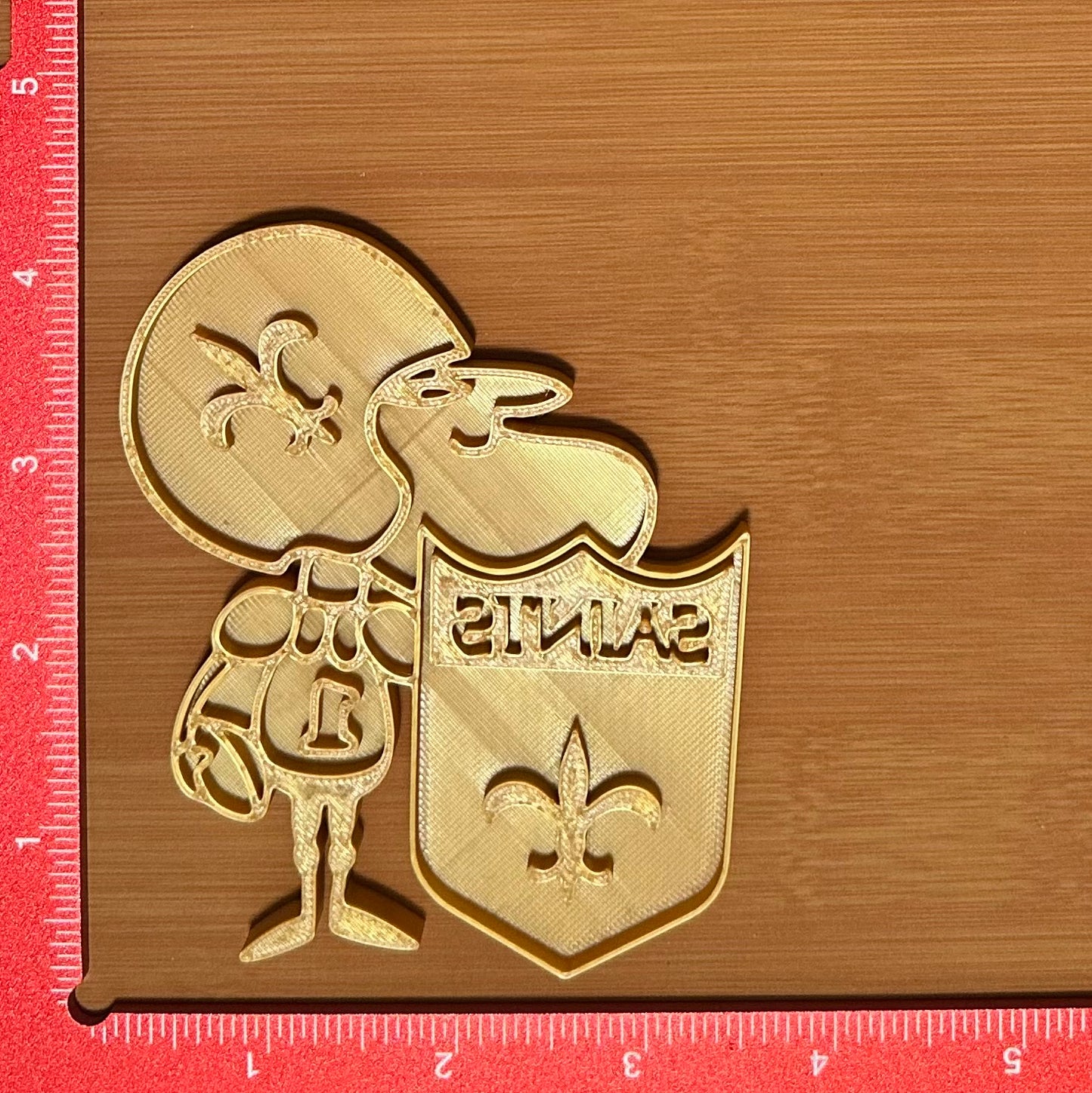 Sir Saint - Custom 3D Printed Cookie Cutter + Stamp Combo