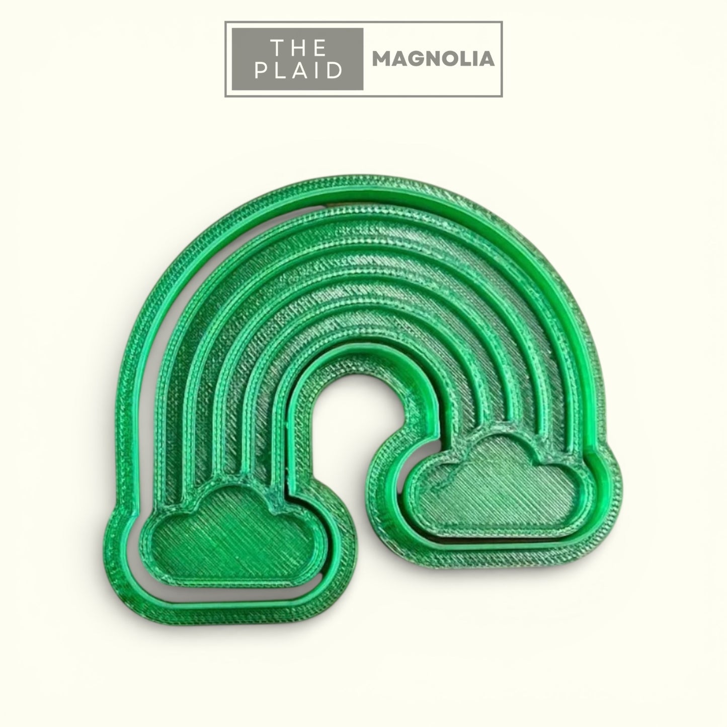 Rainbow - Custom 3D Printed Cookie Cutter + Stamp Combo