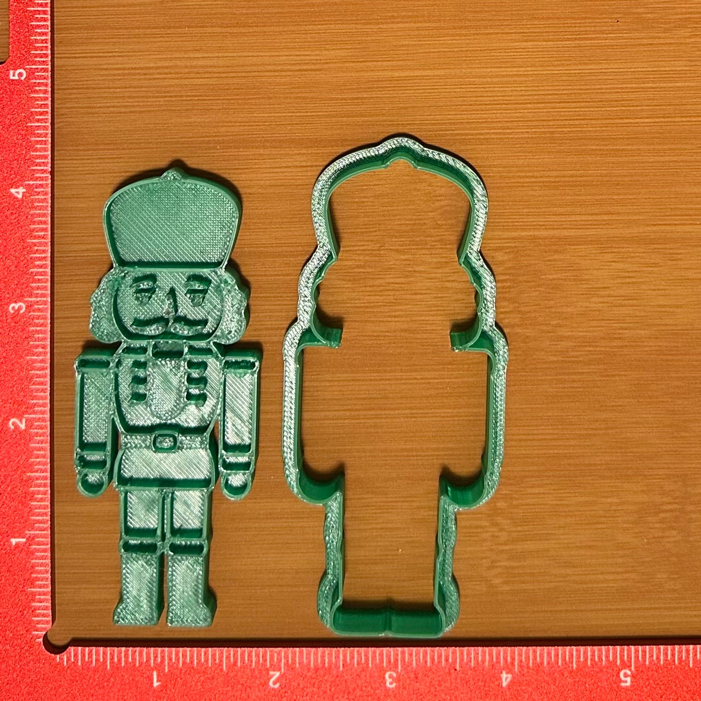 Nutcracker with Round Hat - Custom 3D Printed Cookie Cutter + Stamp Combo