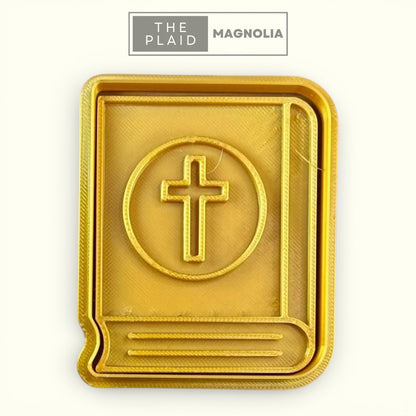 Bible - Custom 3D Printed Cookie Cutter + Stamp Combo