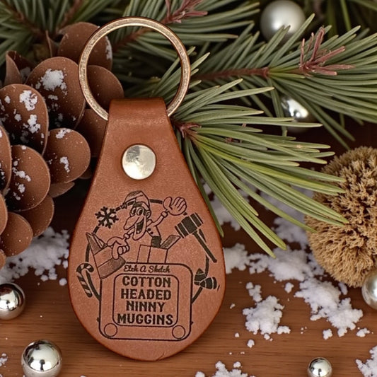 Elf, Cotton Headed Ninny Muggins - Laser Engraved Keychain