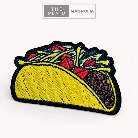 Loaded Taco - Embroidered Patch with Hook & Loop Backing