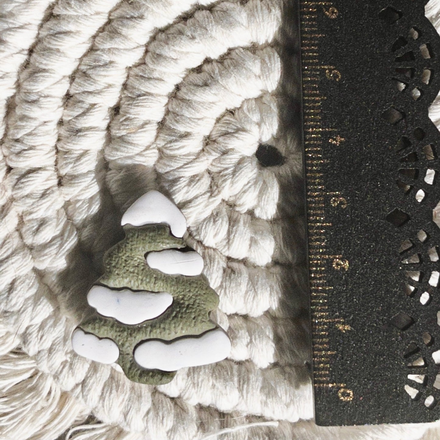 Flocked Christmas Tree Lapel