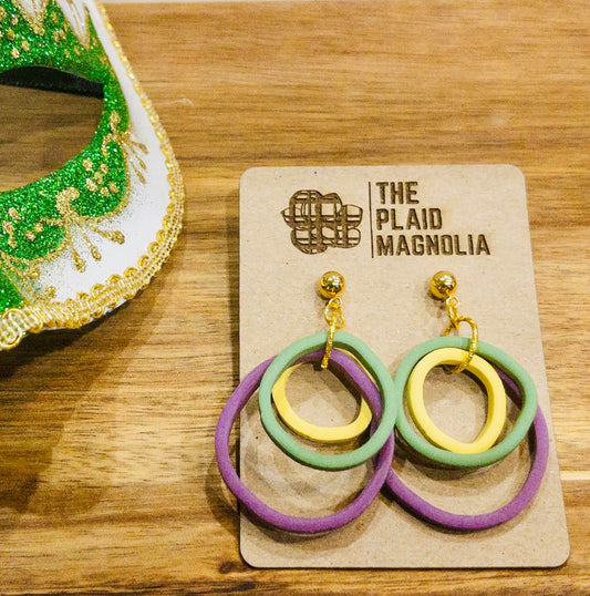 Mardi Gras 3-Ring Strands