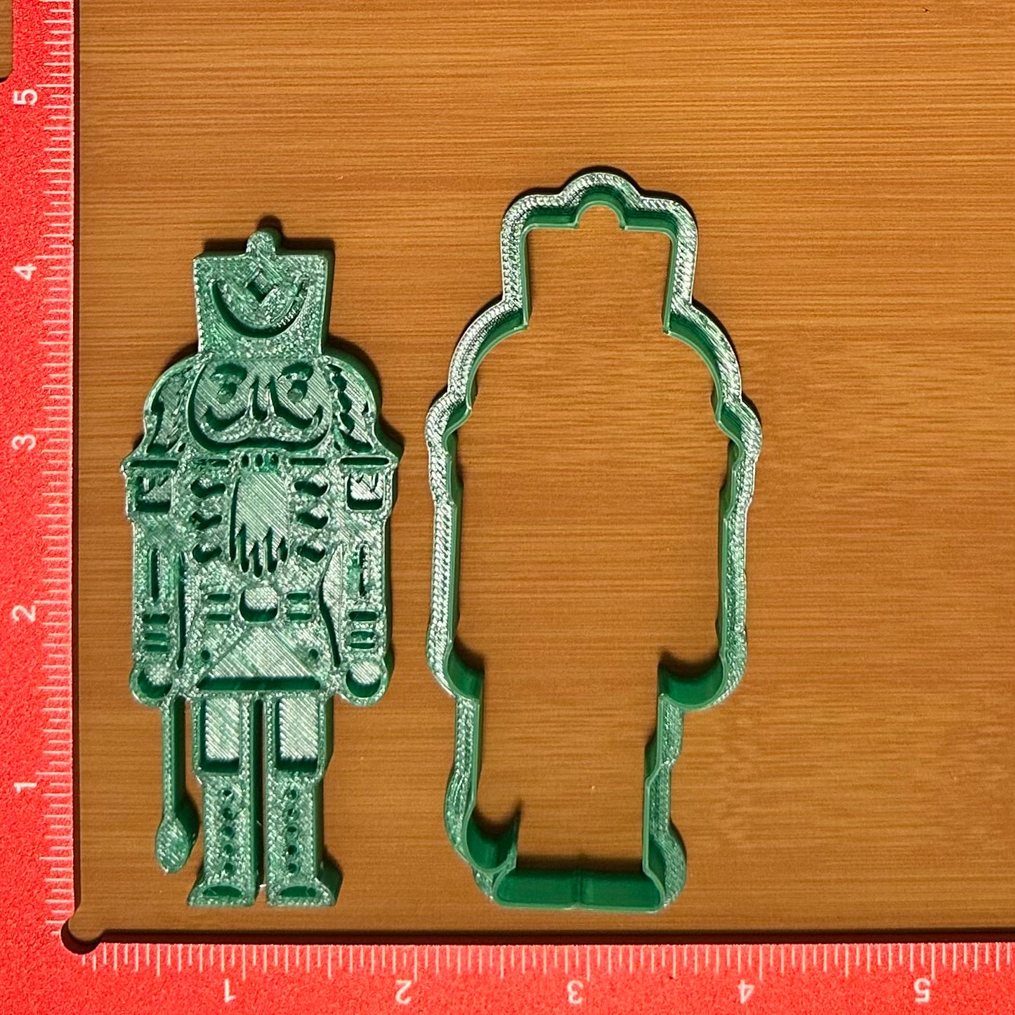Nutcracker with Spoon - Custom 3D Printed Cookie Cutter + Stamp Combo