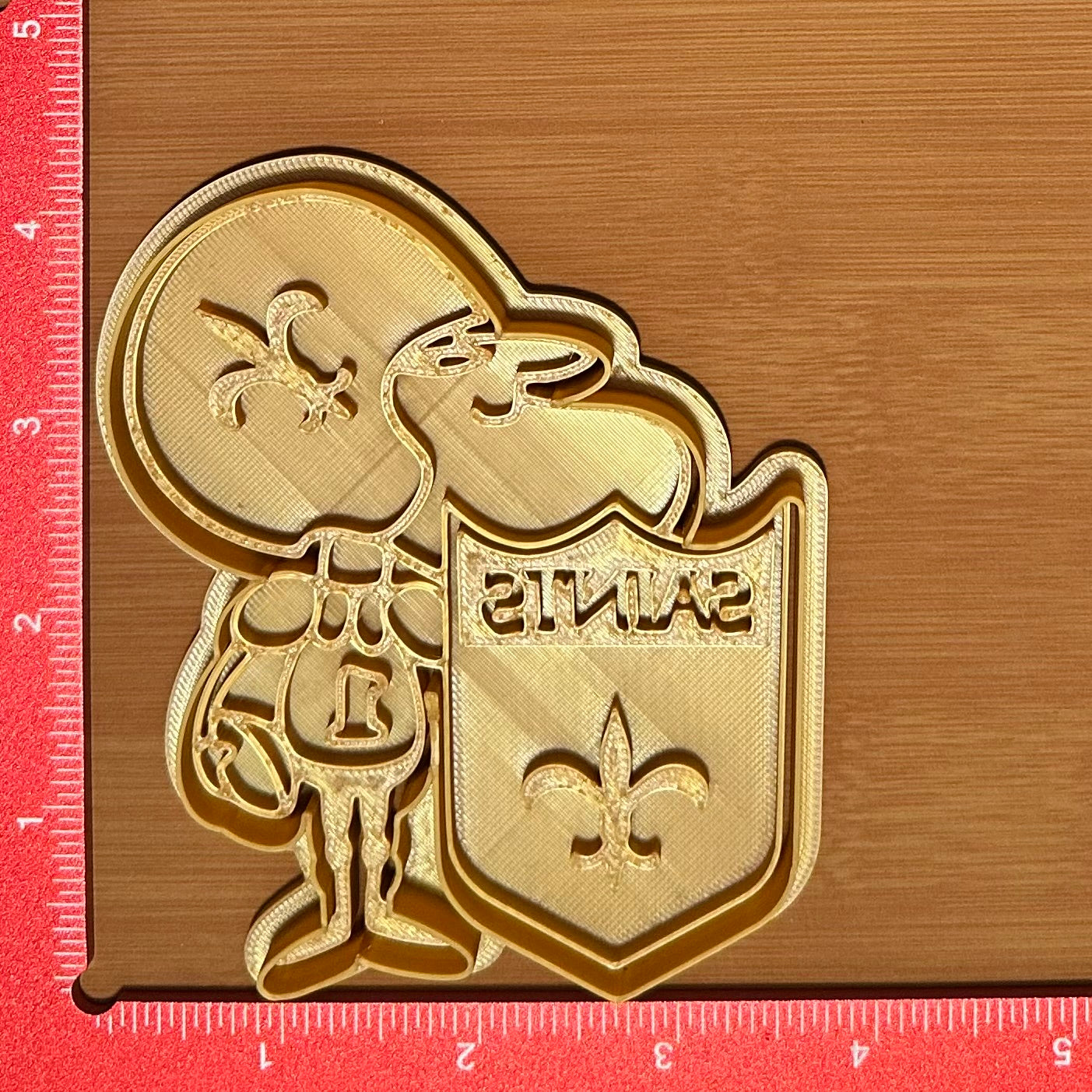 Sir Saint - Custom 3D Printed Cookie Cutter + Stamp Combo