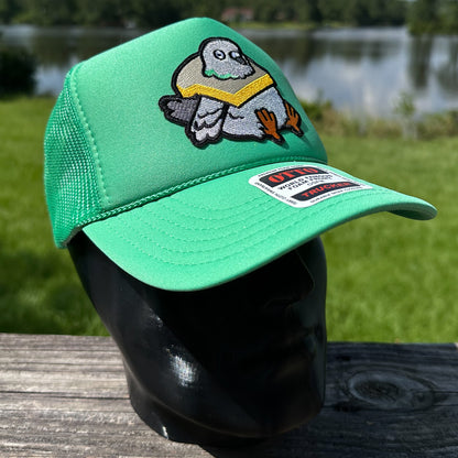 Chunky Pigeon | Green Otto Foam Front Rope Trucker Hat