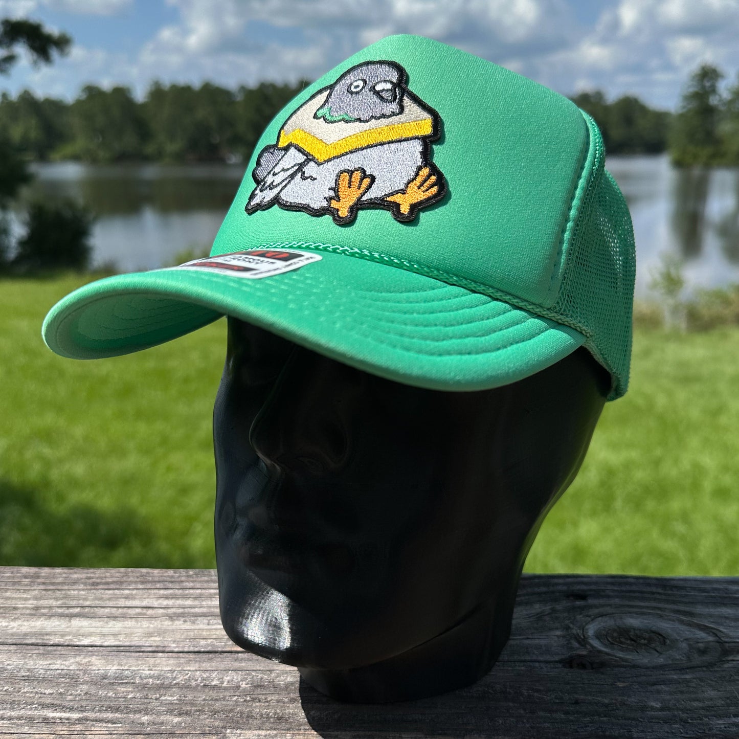 Chunky Pigeon | Green Otto Foam Front Rope Trucker Hat