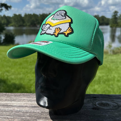 Chunky Pigeon | Green Otto Foam Front Rope Trucker Hat