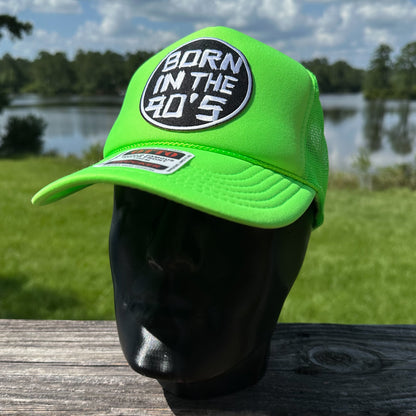 Born in the 90s | Neon Green Otto Foam Front Rope Trucker Hat