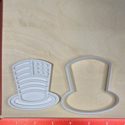 Uncle Sam Hat - Custom 3D Printed Cookie Cutter + Stamp Combo