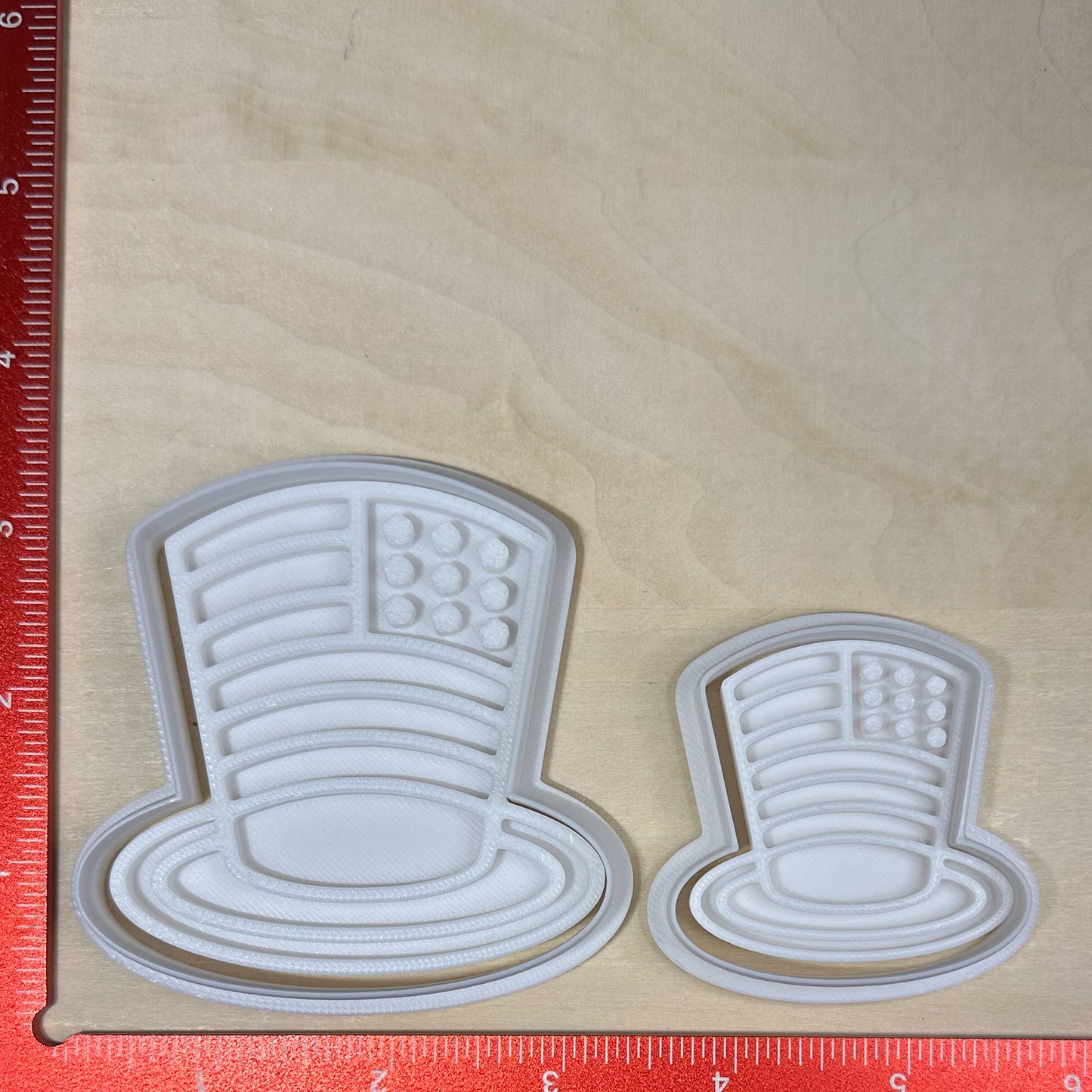 Uncle Sam Hat - Custom 3D Printed Cookie Cutter + Stamp Combo