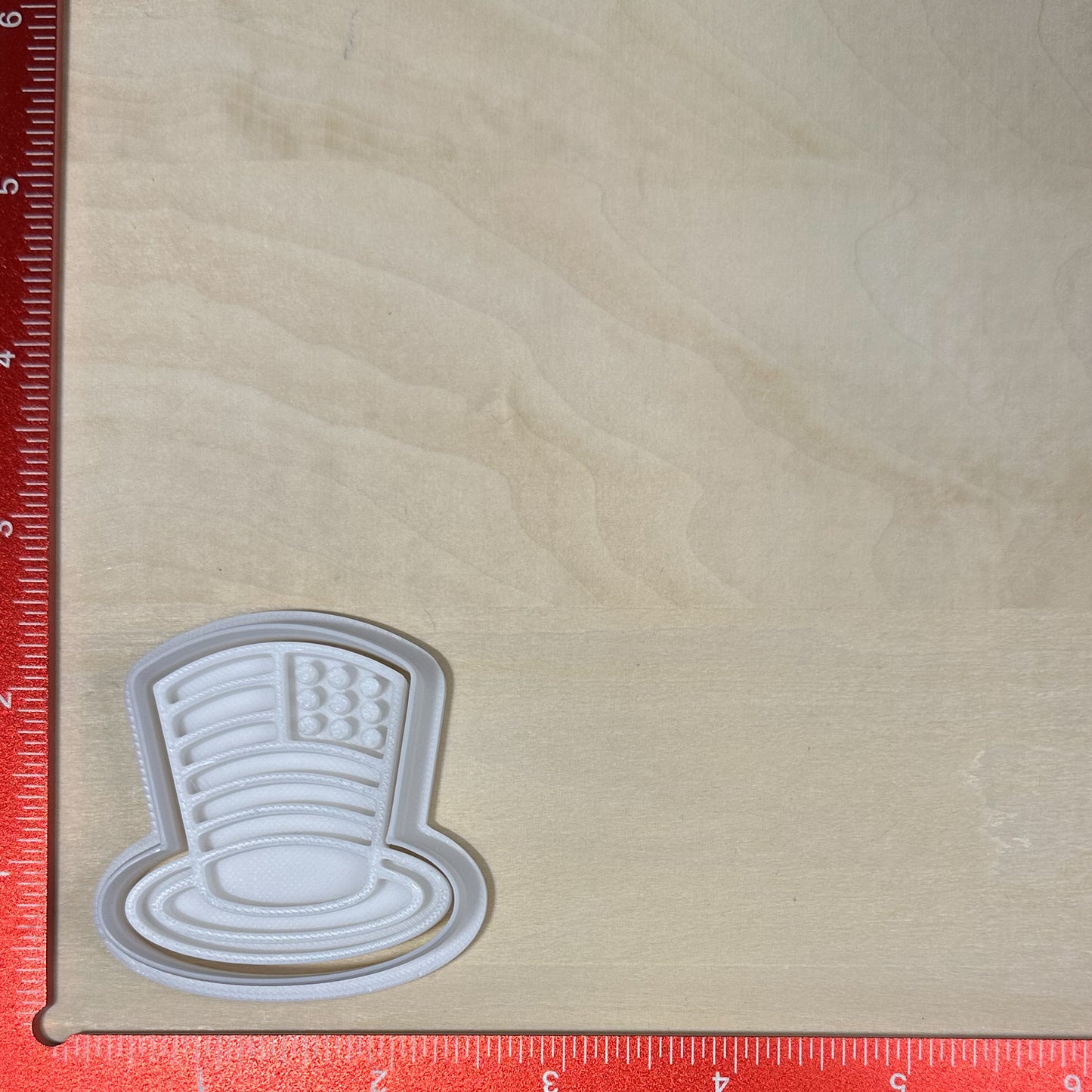 Uncle Sam Hat - Custom 3D Printed Cookie Cutter + Stamp Combo
