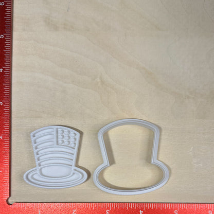 Uncle Sam Hat - Custom 3D Printed Cookie Cutter + Stamp Combo