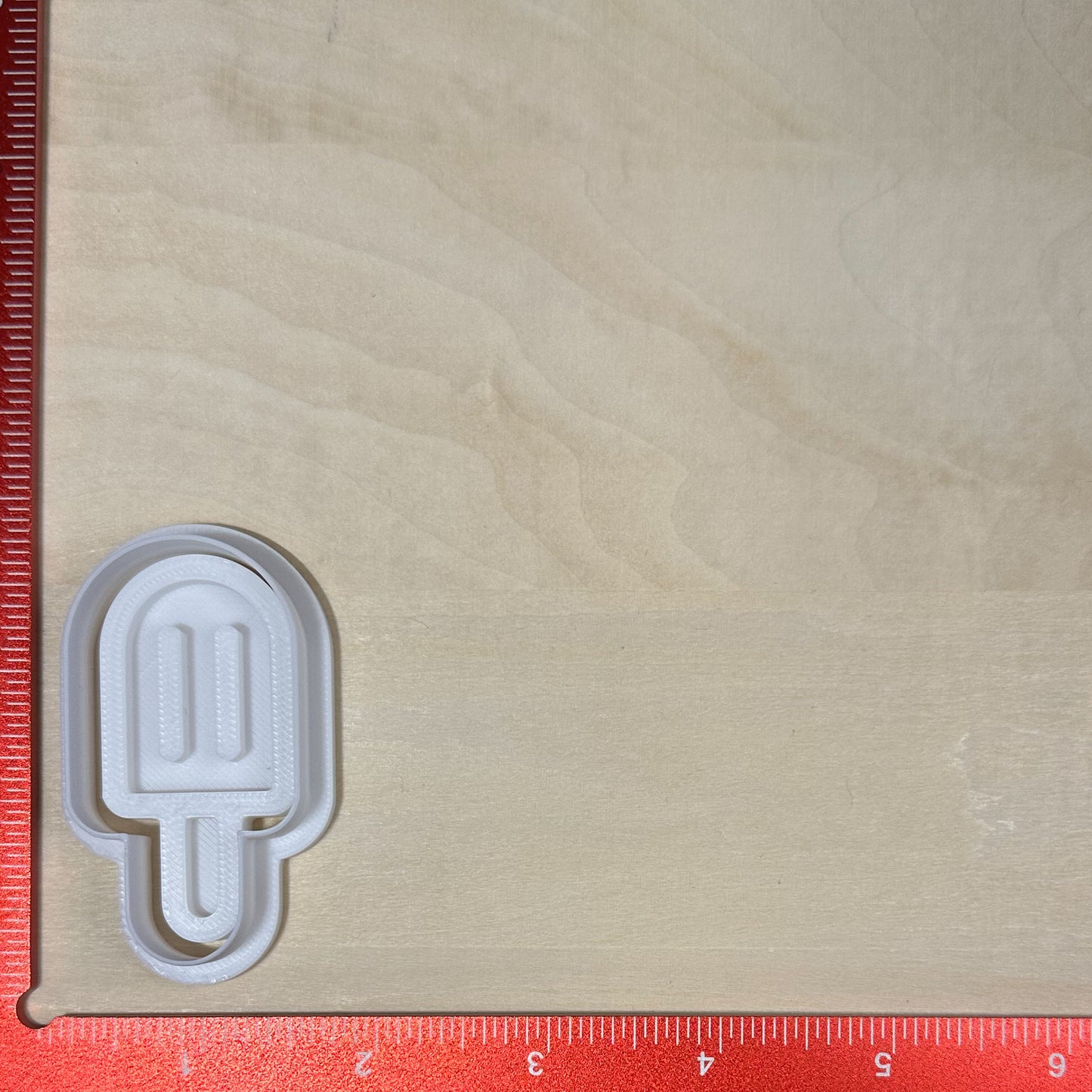 Popsicle - Custom 3D Printed Cookie Cutter + Stamp Combo