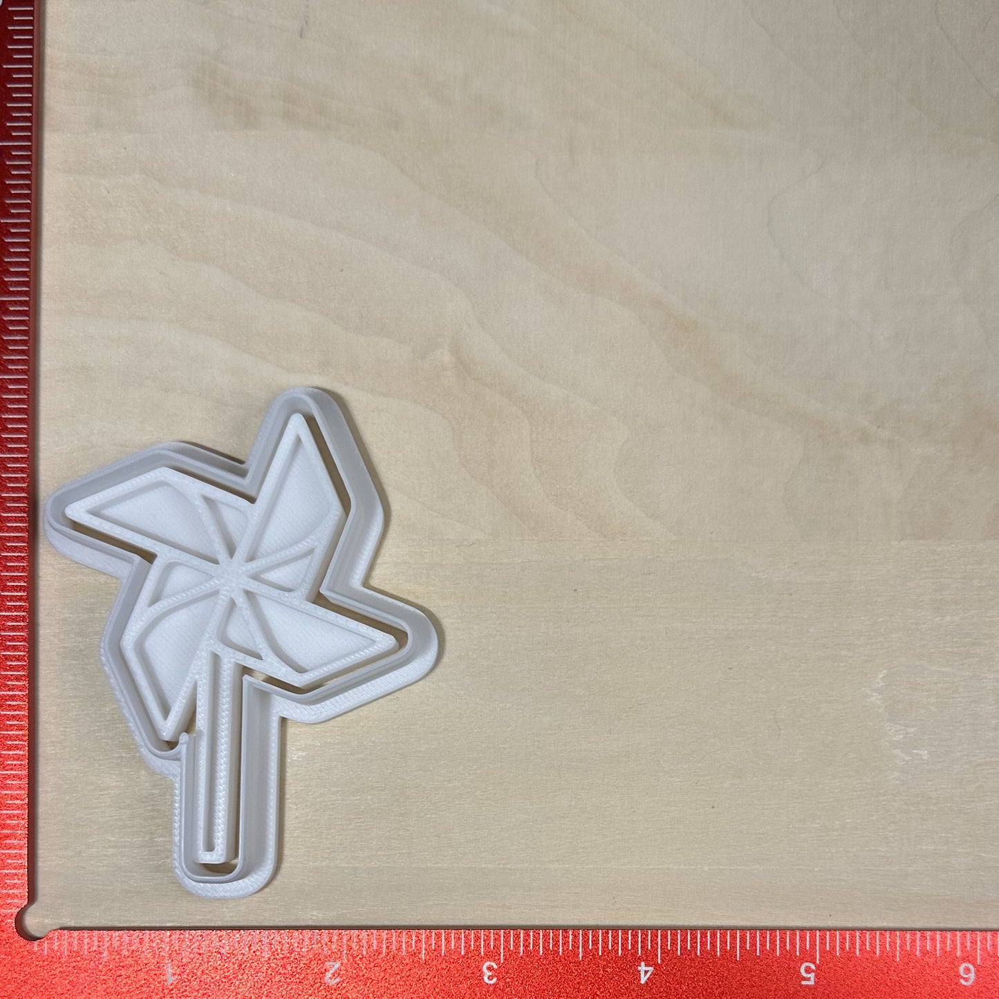 Pinwheel - Custom 3D Printed Cookie Cutter + Stamp Combo