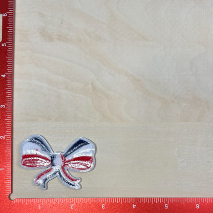 Red, White, and Blue Bow - Embroidered Patch