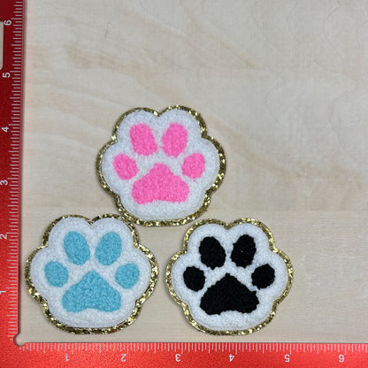 Paw Prints - Chenille Patch