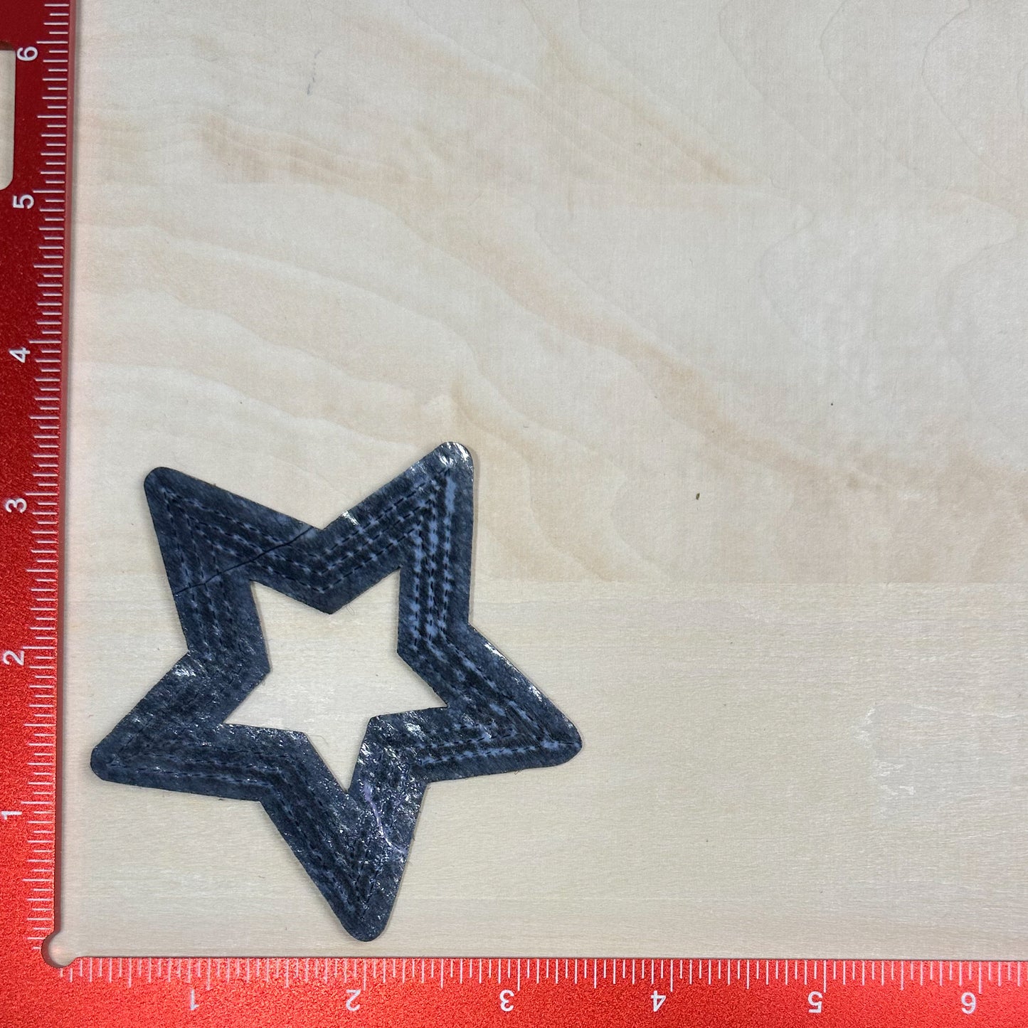 Star, Black and Gold - Sequin Patch