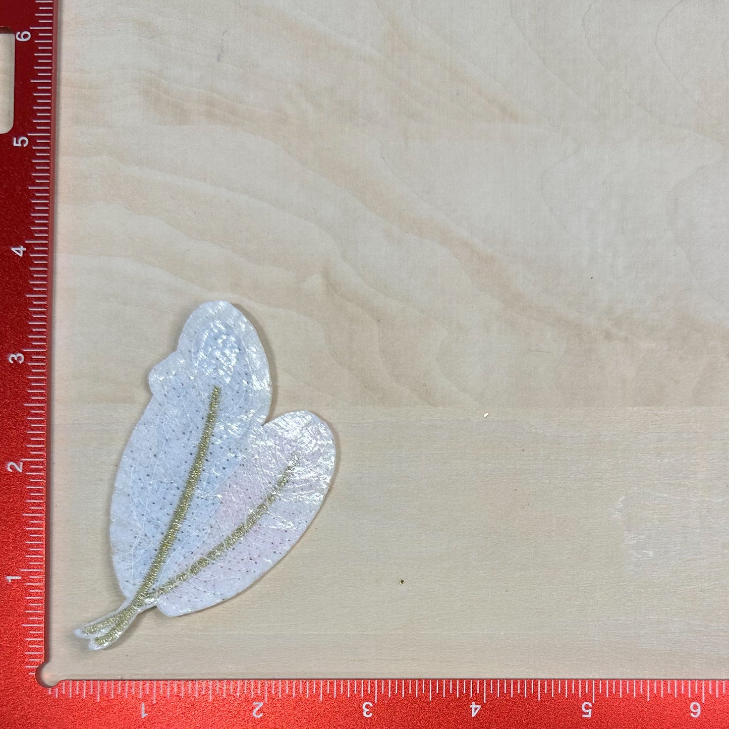 Feathers, Blue and Pink - Sequin Patch