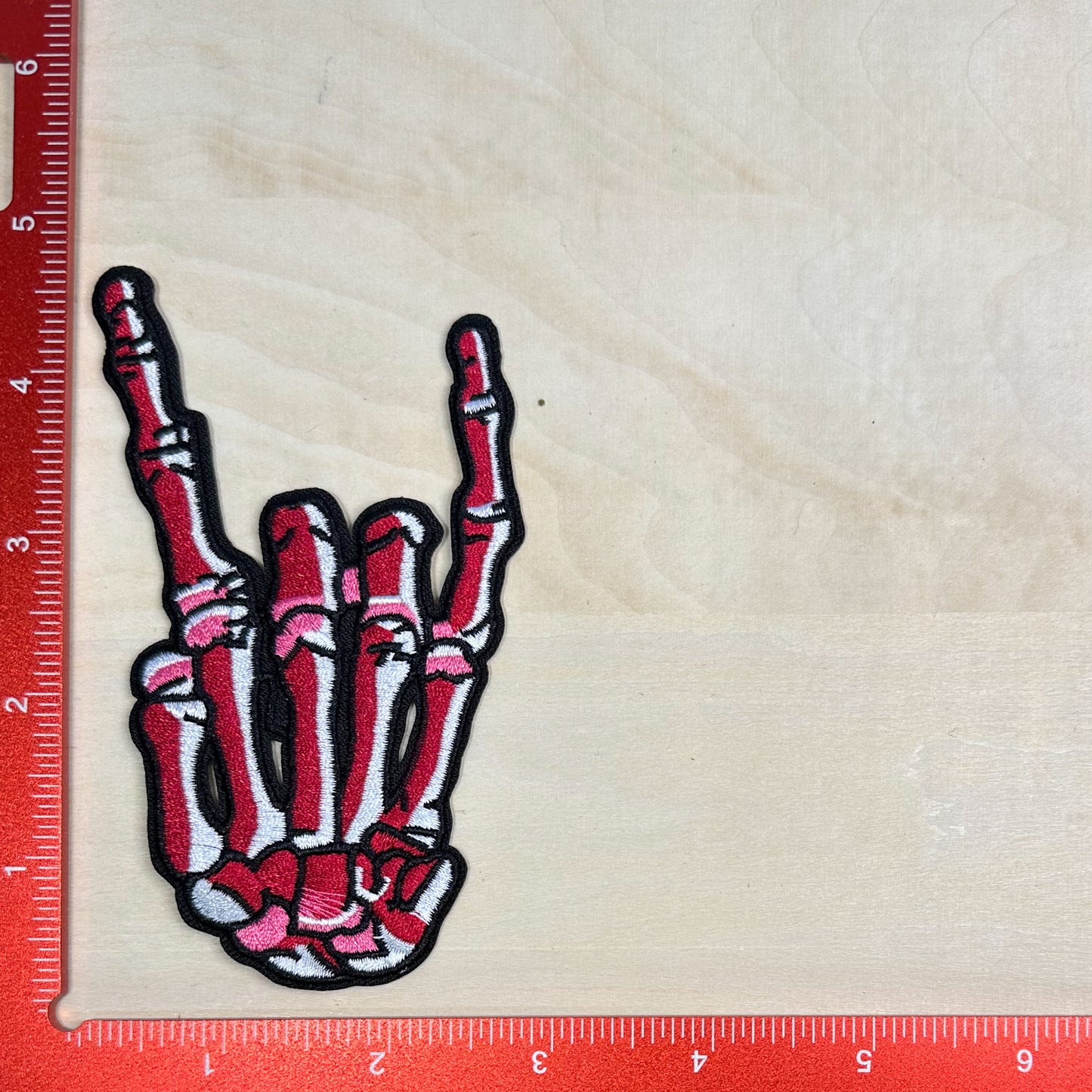 Skeleton Rock On - Embroidered Patch