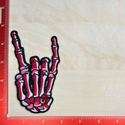 Skeleton Rock On - Embroidered Patch