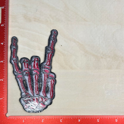 Skeleton Rock On - Embroidered Patch