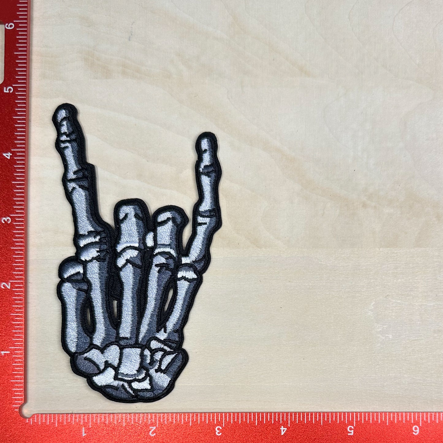 Skeleton Rock On - Embroidered Patch