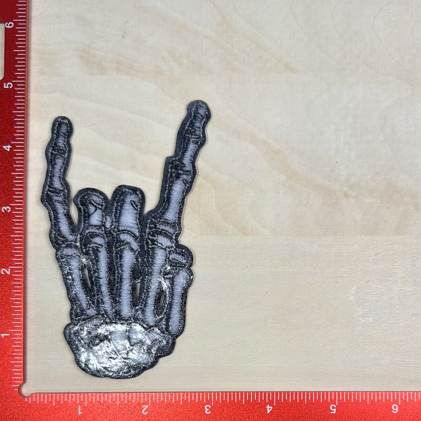 Skeleton Rock On - Embroidered Patch