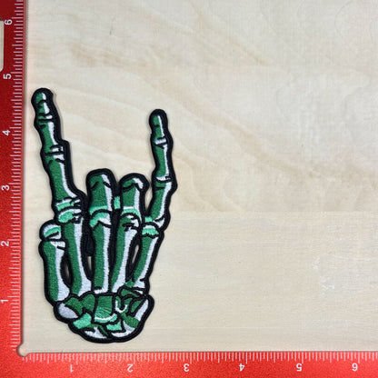 Skeleton Rock On - Embroidered Patch